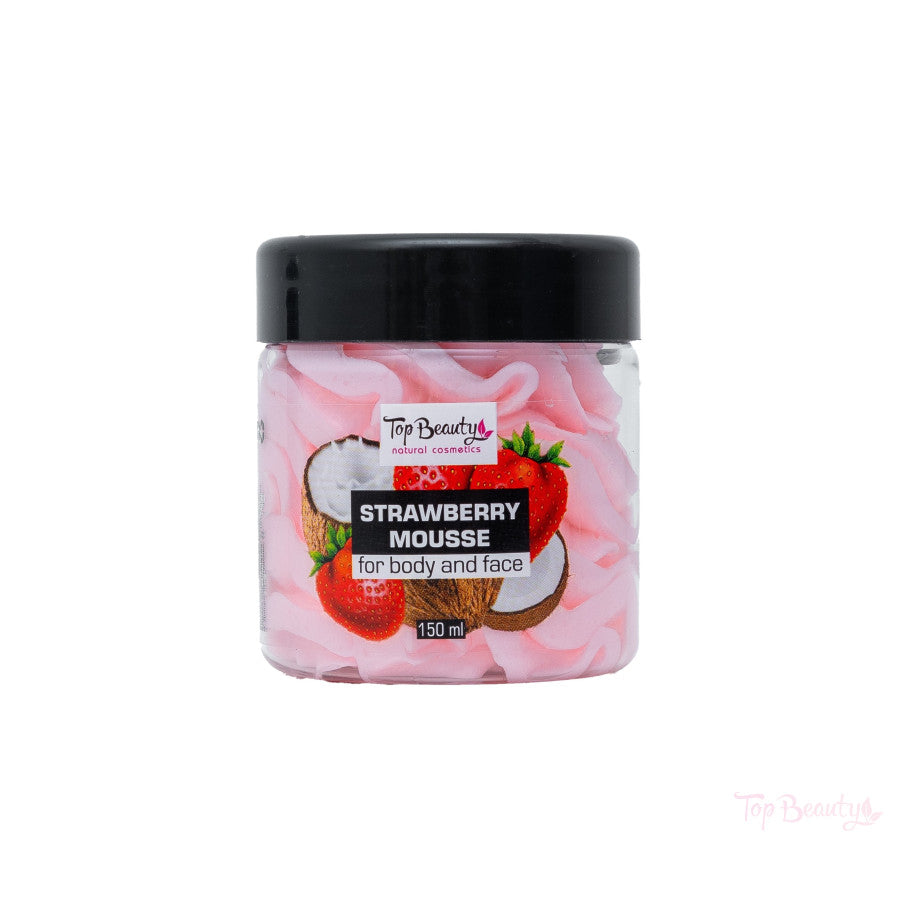 Top Beauty - Unt de corp Mousse cu Căpșuni 150ml