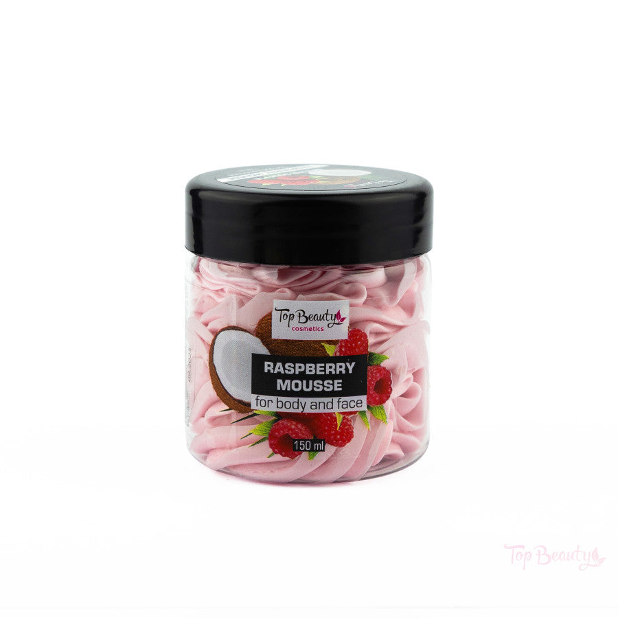 Top Beauty - Unt de corp Mousse cu Zmeură 150ml