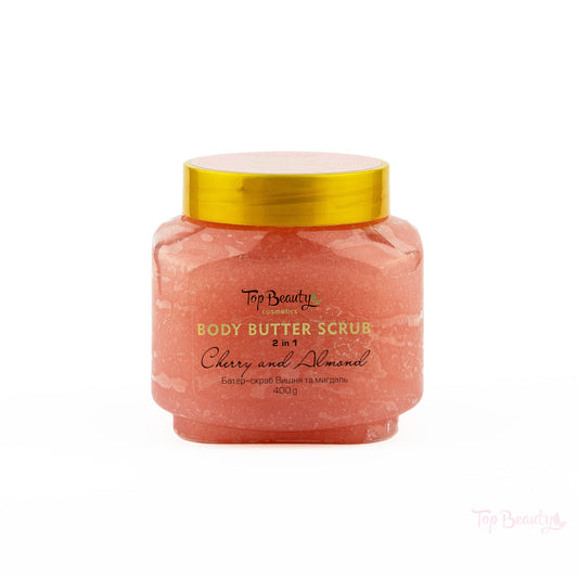 Top Beauty Body Butter Scrub 2 în 1 „Cherry & Almond” 400 g