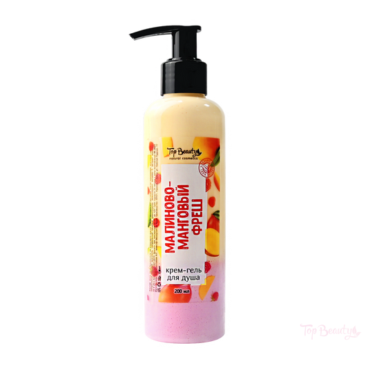 Top Beauty – Cremă-gel de duș Mango și zmeură 200 ml