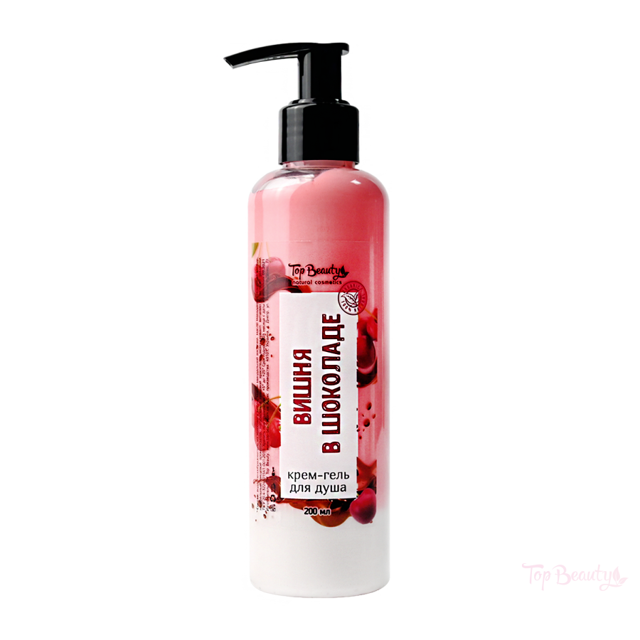 Top Beauty – Cremă-gel de duș „Cireșe în Ciocolată” 200 ml