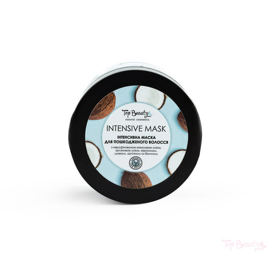 Mască Intensivă pentru Păr Deteriorat cu Ulei de Cocos și Argan, 500 ml 🥥